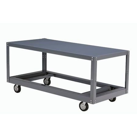 Global Industrial Mobile Steel Work Table, 48 x 24 x 30in, 1 Shelf 752231